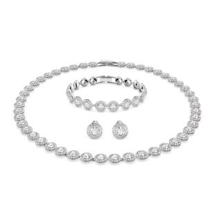 Swarovski Angelic Halskette im Rundschliff Weiss