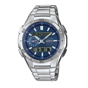Casio Solar Herren Funkuhr Ø 44 mm Zifferblatt Blau