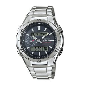 Casio Solaruhr Herren Funkuhr 44 mm Zifferblatt Schwarz