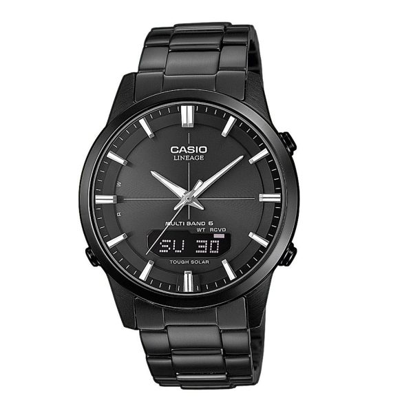 Casio Funk Solaruhr Edelstahl Lineage Herrenuhr LCW M170DB 1AER