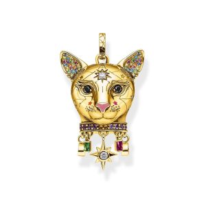 Thomas Sabo Katzenkopf mit Stern Damen Silber Anhänger