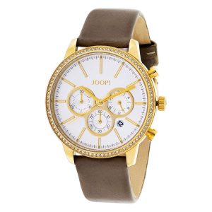 Goldener Joop Damen Chronograph mit Zirkoniasteinen