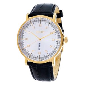 Joop Herrenuhr Executive Goldfarbend Lederarmband