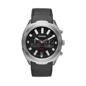 Robuster Diesel Chronograph Tumbler mit Lederband