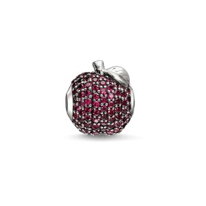 Thomas Sabo roter Apfel Bead mit Korund Pavé gefasst