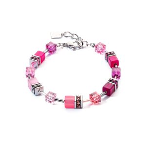 Armband von Coeur de Lion Viva Magenta GeoCube