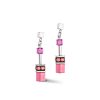 Ohrringe Coeur de Lion Viva Magenta GeoCube 283821.0422