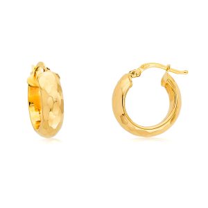 Grazile Ohrringe Gold 585 mit funkelndem Schliff