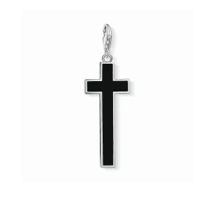 Onyx Thomas Sabo Kreuz Anhänger aus Silber